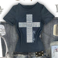 STUD CRO$$ TEE