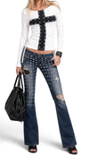 Cross Stud Top
